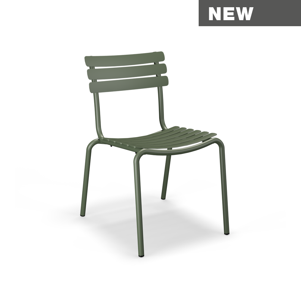 DINING CHAIR without armrest // Olive green