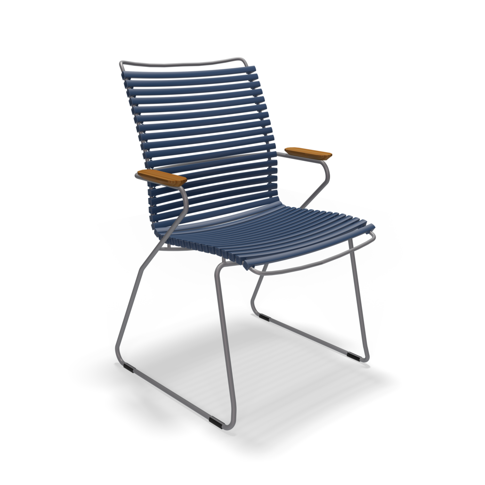 DINING CHAIR TALL BACK // Dark Blue