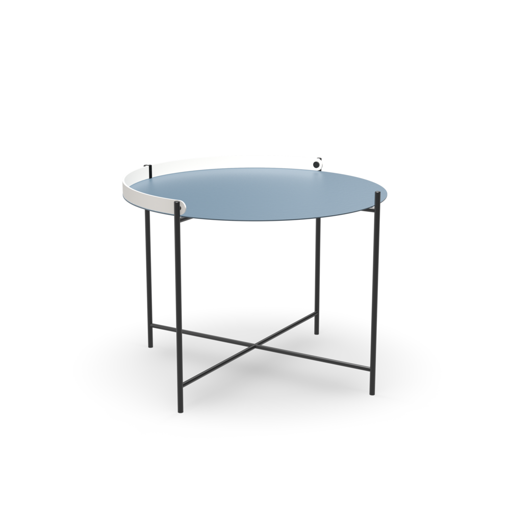 TRAY TABLE Ø62 // Pigeon blue 