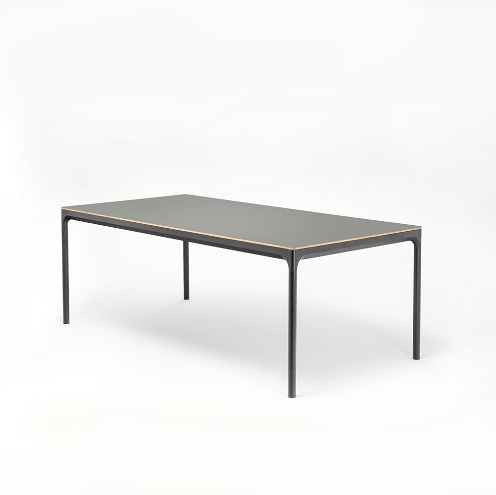 DINING TABLE 205cm // Ash Gray Linoleum // Oak Edge